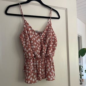 Papaya pink print top